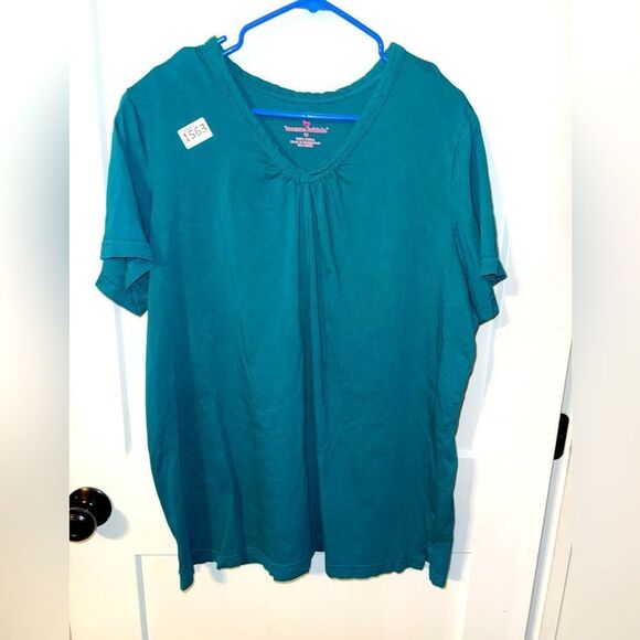 Teal Short Sleeve Top - Picture 1 of 4
